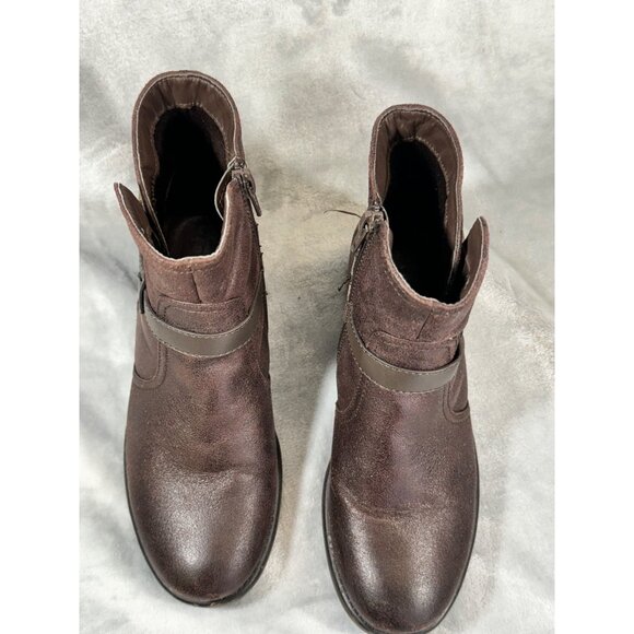 BareTrap womesn shoes 7M brown saint ankle boots with heel - Picture 10 of 16